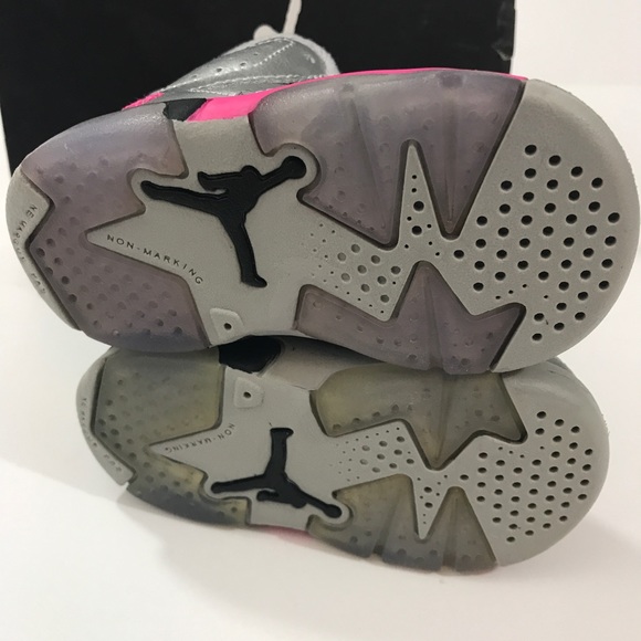 Jordan retro 6 girls infant toddler 3.5 crib heart - Picture 5 of 8